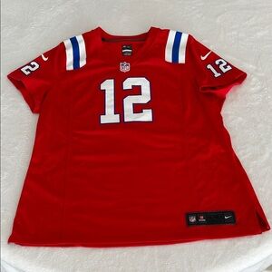 Nike Brady Women's Red and White Jersey. XL